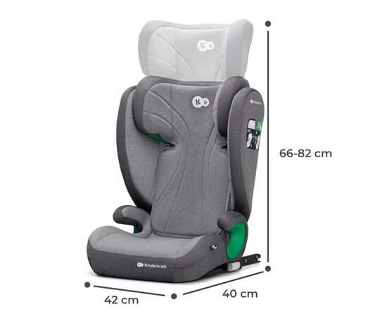 Автокресло Kinderkraft Junior Fix 2 i-Size Rocket Grey (KCJUFI20GRY0000) (5902533921577), изображение 10 Автокресло Kinderkraft Junior Fix 2 i-Size Rocket Grey (KCJUFI20GRY0000) (5902533921577), изображение 10