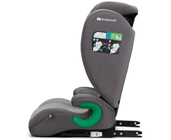 Автокресло Kinderkraft Junior Fix 2 i-Size Rocket Grey (KCJUFI20GRY0000) (5902533921577), изображение 3 Автокресло Kinderkraft Junior Fix 2 i-Size Rocket Grey (KCJUFI20GRY0000) (5902533921577), изображение 3