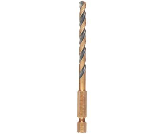 Сверло DeWALT по металлу EXTREME IMPACT Black & Gold, HSS-G, 5 х 94,5 х 56 мм, 1 шт. (DT20606), изображение 3 Сверло DeWALT по металлу EXTREME IMPACT Black & Gold, HSS-G, 5 х 94,5 х 56 мм, 1 шт. (DT20606), изображение 3