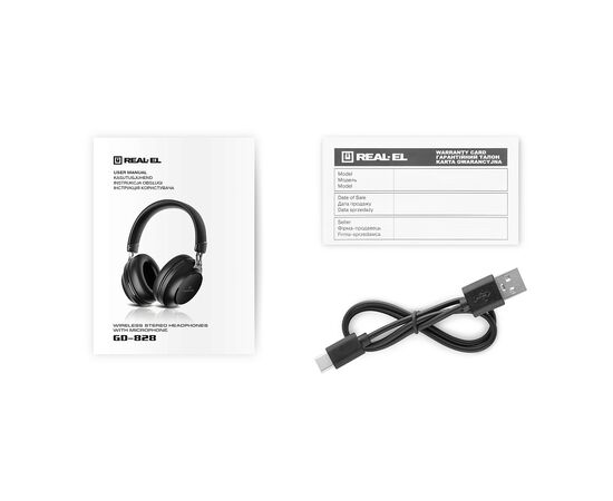 Наушники REAL-EL GD-828 Black, изображение 9 Наушники REAL-EL GD-828 Black, изображение 9