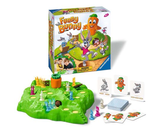 Настольная игра Ravensburger Выдерни Морковку (Funny Bunny) (21073), изображение 2 Настольная игра Ravensburger Выдерни Морковку (Funny Bunny) (21073), изображение 2