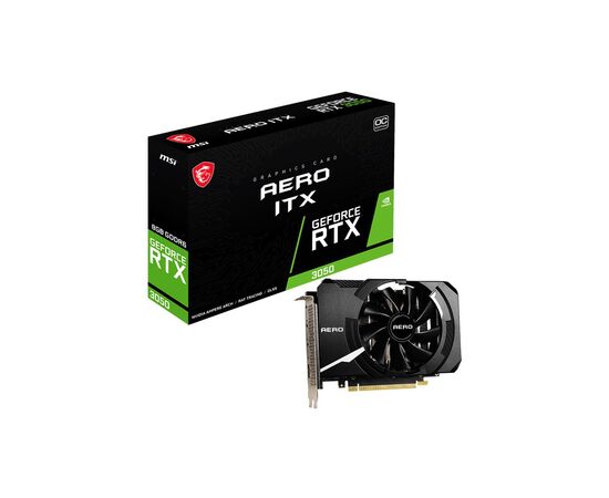 Видеокарта MSI GeForce RTX3050 8Gb AERO ITX OC (RTX 3050 AERO ITX 8G OC)