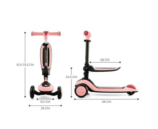 Самокат Kinderkraft Halley Rose Pink (KRHALL00PNK0000) (5902533922314), зображення 9 Самокат Kinderkraft Halley Rose Pink (KRHALL00PNK0000) (5902533922314), зображення 9