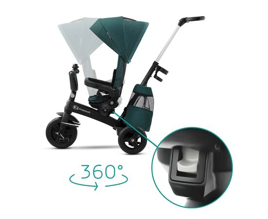 Детский велосипед Kinderkraft Easytwist Midnight Green (KKRETWIGRE0000) (5902533914500), изображение 4