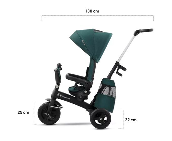 Детский велосипед Kinderkraft Easytwist Midnight Green (KKRETWIGRE0000) (5902533914500), изображение 8