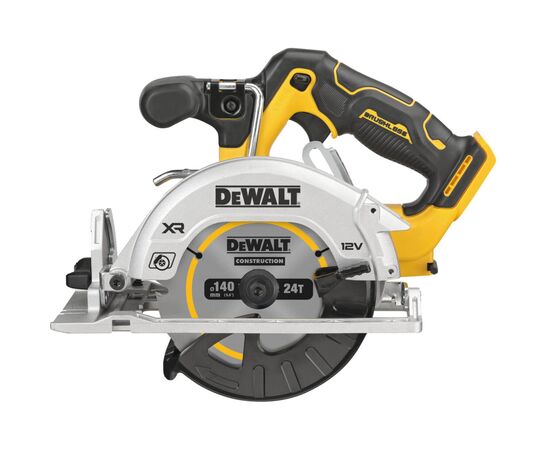 Дисковая пила DeWALT 12В XR Li-lon, бесщёточная, диск 140х20 мм, 2.2 кг (без АКБ и ЗУ) (DCS512N), изображение 2 Дисковая пила DeWALT 12В XR Li-lon, бесщёточная, диск 140х20 мм, 2.2 кг (без АКБ и ЗУ) (DCS512N), изображение 2