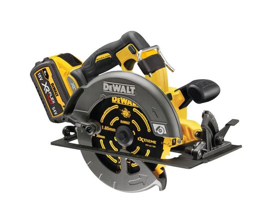 Дискова пила DeWALT 54В XR FLEXVOLT Li-lon, диск 190х30 мм, 2x2Ah, 3.6 кг, кейс TSTAK (DCS578T2)