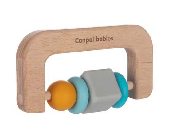 Прорізувач Canpol babies дерев'яно-силіконова Різнобарвна (80/301)