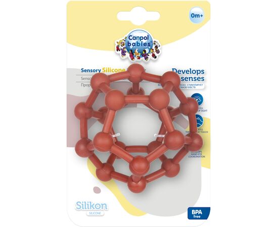 Прорезыватель Canpol babies силиконовая Геометрическая (80/302), изображение 3 Прорезыватель Canpol babies силиконовая Геометрическая (80/302), изображение 3