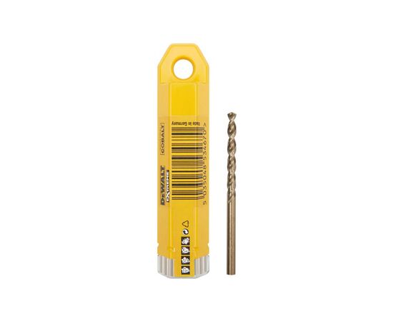 Сверло DeWALT по металлу EXTREME INDUSTRIAL COBALT HSS-CO, 3.5 х 70 х 39 мм, 10 шт (DT4923)