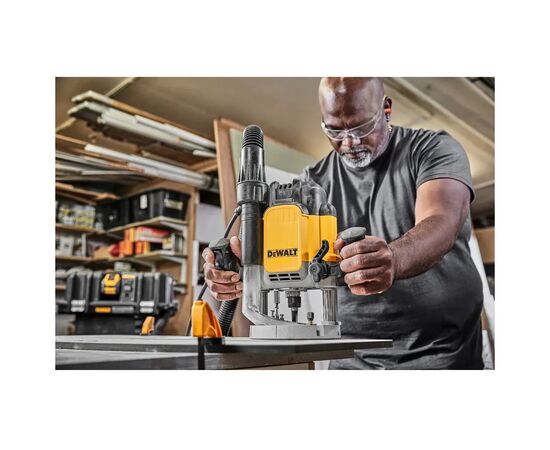 Фрезер DeWALT 9000 - 22000 об/мин, цанговый патрон 12 мм, кейс TSTAK (DWE625KT), изображение 7 Фрезер DeWALT 9000 - 22000 об/мин, цанговый патрон 12 мм, кейс TSTAK (DWE625KT), изображение 7
