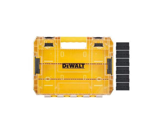 Ящик для инструментов DeWALT для бит системы TSTAK Tough Case L с розделители 6 шт (DT70839), изображение 2 Ящик для инструментов DeWALT для бит системы TSTAK Tough Case L с розделители 6 шт (DT70839), изображение 2