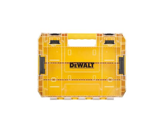 Ящик для инструментов DeWALT для бит системы TSTAK Tough Case L с футляром и кассетами 8шт, розделители 6шт (DT70804), изображение 2 Ящик для инструментов DeWALT для бит системы TSTAK Tough Case L с футляром и кассетами 8шт, розделители 6шт (DT70804), изображение 2