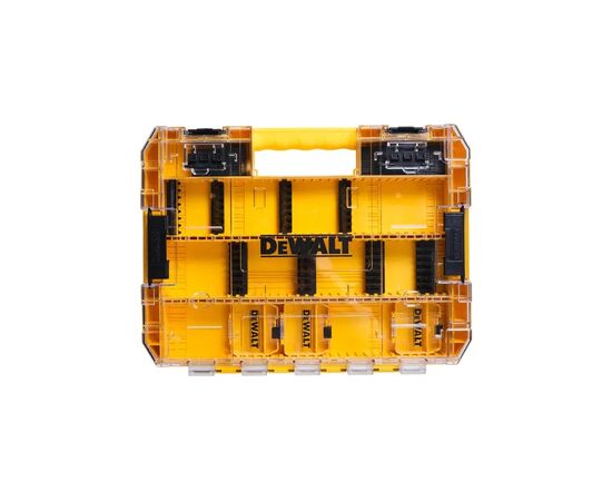 Ящик для инструментов DeWALT для бит системы TSTAK Tough Case L с футляром и кассетами 8шт, розделители 6шт (DT70804), изображение 4 Ящик для инструментов DeWALT для бит системы TSTAK Tough Case L с футляром и кассетами 8шт, розделители 6шт (DT70804), изображение 4