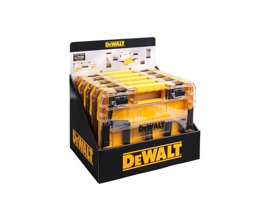Ящик для инструментов DeWALT для бит системы TSTAK Tough Case L с футляром и кассетами 8шт, розделители 6шт (DT70804), изображение 5 Ящик для инструментов DeWALT для бит системы TSTAK Tough Case L с футляром и кассетами 8шт, розделители 6шт (DT70804), изображение 5