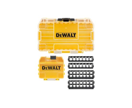 Ящик для инструментов DeWALT для бит системы TSTAK Tough Case S с футляром и кассетами для бит 4 шт. (DT70801), изображение 2 Ящик для инструментов DeWALT для бит системы TSTAK Tough Case S с футляром и кассетами для бит 4 шт. (DT70801), изображение 2