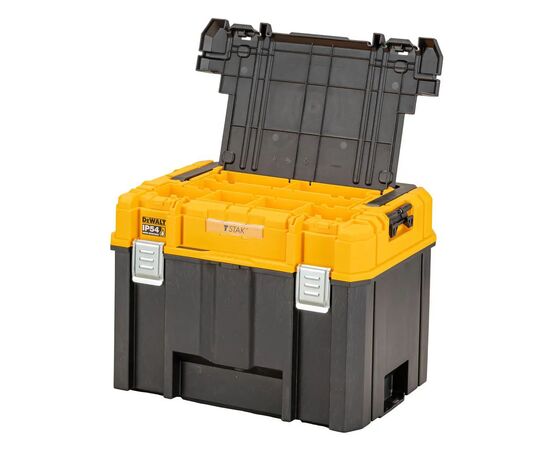 Ящик для инструментов DeWALT TSTAK 2.0 440х330х300 мм с органайзером (DWST83343-1), изображение 4 Ящик для инструментов DeWALT TSTAK 2.0 440х330х300 мм с органайзером (DWST83343-1), изображение 4