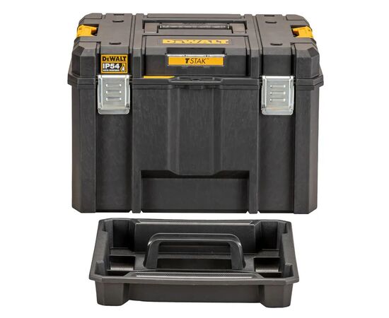 Ящик для инструментов DeWALT TSTAK 2.0 440х330х300 мм с лотком (DWST83346-1), изображение 3 Ящик для инструментов DeWALT TSTAK 2.0 440х330х300 мм с лотком (DWST83346-1), изображение 3