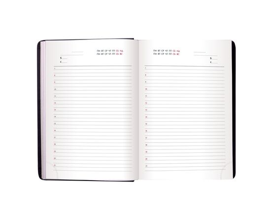 Еженедельник Buromax недатированный Base А4 из бумвинила на 288 страниц красный (BM.2094-05), изображение 9