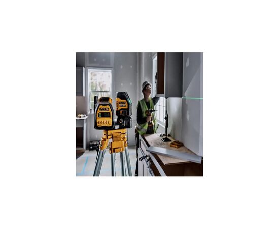 Лазерный нивелир DeWALT 10.8/12/18В XR Li-Ion, зеленый луч, 2Ah, кейс TSTAK (DCE088D1G18), изображение 4 Лазерный нивелир DeWALT 10.8/12/18В XR Li-Ion, зеленый луч, 2Ah, кейс TSTAK (DCE088D1G18), изображение 4