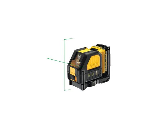 Лазерный нивелир DeWALT 10.8/12В XR Li-Ion, зеленый луч, 2Ah, кейс (DCE088D1G), изображение 2 Лазерный нивелир DeWALT 10.8/12В XR Li-Ion, зеленый луч, 2Ah, кейс (DCE088D1G), изображение 2