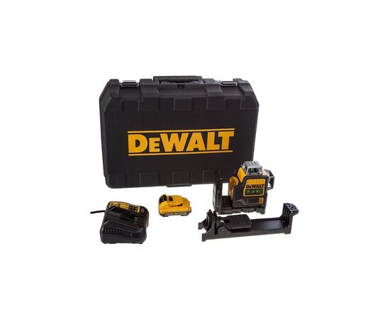 Лазерный нивелир DeWALT 10.8/12В XR Li-Ion, красный луч, 2Ah, кейс (DCE089D1R), изображение 4 Лазерный нивелир DeWALT 10.8/12В XR Li-Ion, красный луч, 2Ah, кейс (DCE089D1R), изображение 4