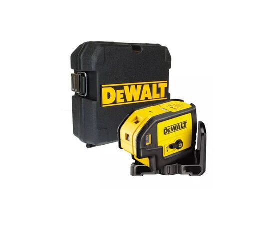 Лазерный нивелир DeWALT точечный, 4 батарейки АА, красный луч, 0.66 кг, кейс (DW085K), изображение 2 Лазерный нивелир DeWALT точечный, 4 батарейки АА, красный луч, 0.66 кг, кейс (DW085K), изображение 2