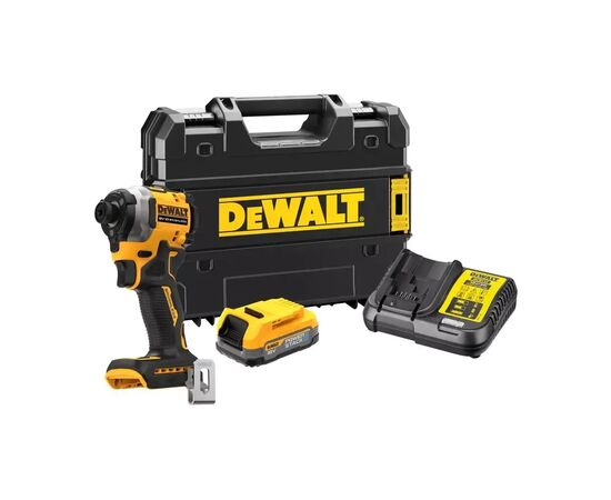 Шуруповерт DeWALT 18 В XR Li-lon PowerStack 1.7Ah, 206 Нм,кейс TSTAK (DCF850E1T)