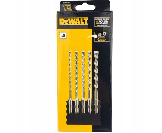 Набір свердл DeWALT в касеті для Tough Case, SDS Plus, L=160 мм., d=5.5, 6, 7, 8, 10 мм., 6 шт (DT70835)