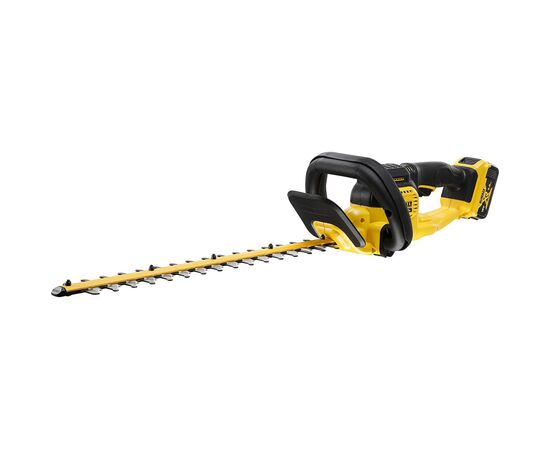 Кусторез DeWALT 18 В, 5Ah, длина ножа 55 см, диаметр веток 25 мм (DCMHT563P1)