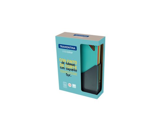 Разделочная доска Tramontina Mixcolor Set 5 предм (25099/940), изображение 3 Разделочная доска Tramontina Mixcolor Set 5 предм (25099/940), изображение 3