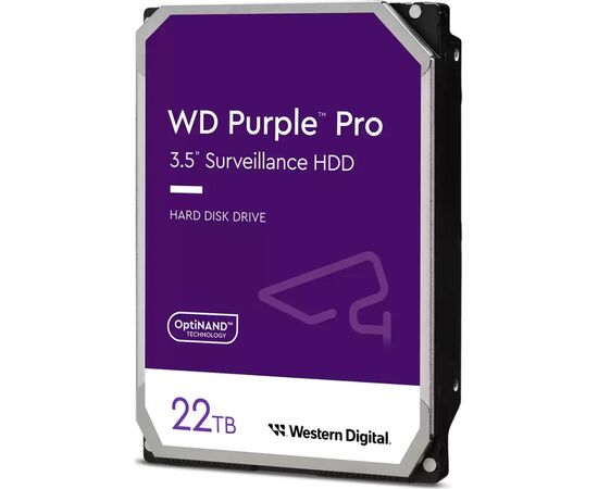 Жесткий диск 3.5" 22TB WD (WD221PURP), изображение 2 Жесткий диск 3.5" 22TB WD (WD221PURP), изображение 2