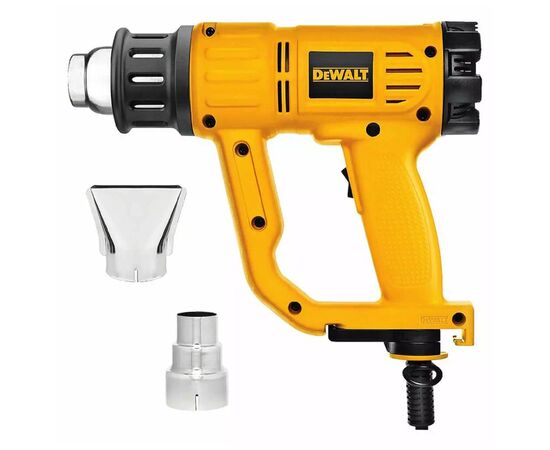 Строительный фен DeWALT 2000 Вт, 50 - 600 C, LCD (D26414), изображение 5 Строительный фен DeWALT 2000 Вт, 50 - 600 C, LCD (D26414), изображение 5