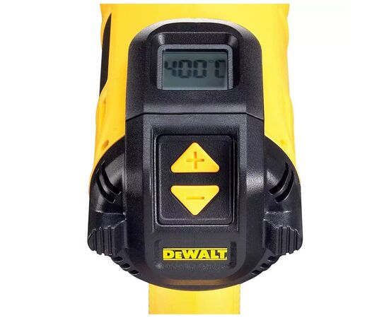 Строительный фен DeWALT 2000 Вт, 50 - 600 C, LCD (D26414), изображение 6 Строительный фен DeWALT 2000 Вт, 50 - 600 C, LCD (D26414), изображение 6