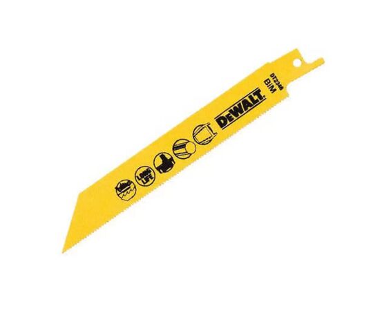 Полотно DeWALT для сабельных пил, по металлу, 152 мм, 18 TPI, 5 шт (DT2346), изображение 2 Полотно DeWALT для сабельных пил, по металлу, 152 мм, 18 TPI, 5 шт (DT2346), изображение 2