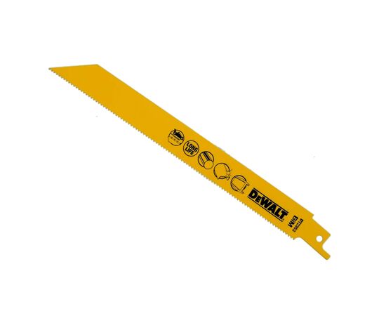 Полотно DeWALT для сабельных пил, по металлу, быстрый пропил, 203 мм, 14 TPI, 5 шт (DT2353), изображение 2 Полотно DeWALT для сабельных пил, по металлу, быстрый пропил, 203 мм, 14 TPI, 5 шт (DT2353), изображение 2