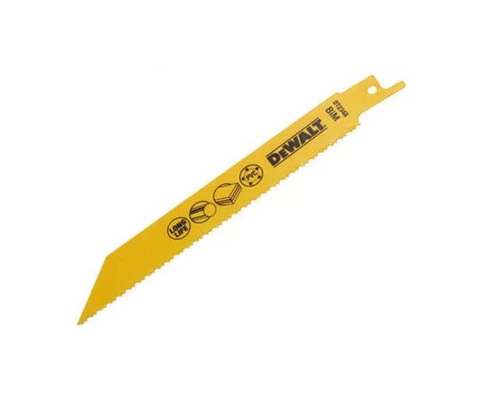 Полотно DeWALT для сабельных пил, универсальное, 152 мм, 10-14 TPI, 5 шт (DT2348), изображение 2 Полотно DeWALT для сабельных пил, универсальное, 152 мм, 10-14 TPI, 5 шт (DT2348), изображение 2