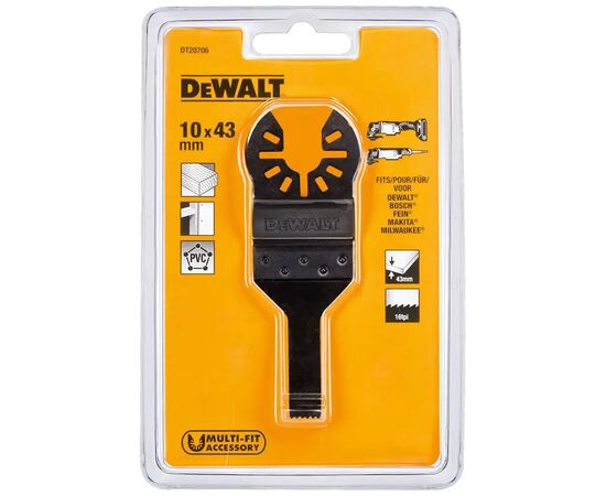 Полотно DeWALT для реноватора, занурювальне для DWE315, DCS355, ширина 10мм, 16 TPI (DT20706), зображення 3