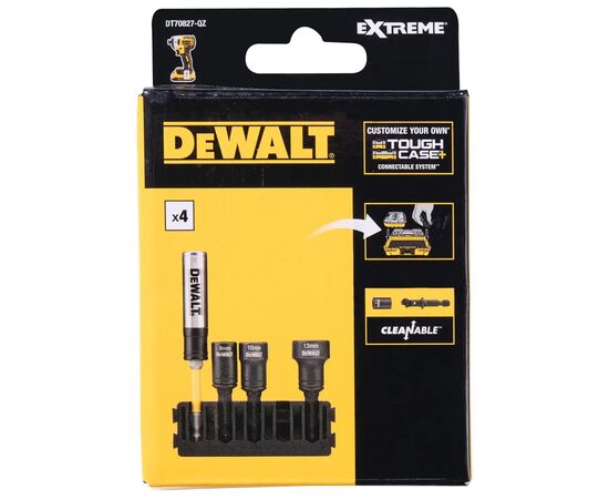 Головка магнітна DeWALT в касеті для Tough Case, торцевих магнітних знімних EXTREME IMPACT (DT70827)