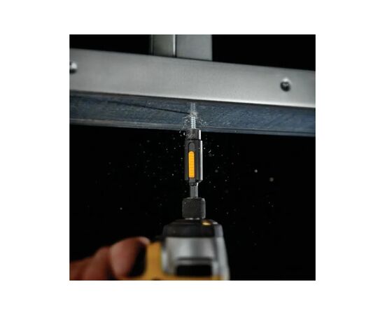 Головка магнитная DeWALT магнитная EXTREME 1/4"х13 мм, шестигранная с движущимся магнитом внутри (DT7450), изображение 3 Головка магнитная DeWALT магнитная EXTREME 1/4"х13 мм, шестигранная с движущимся магнитом внутри (DT7450), изображение 3