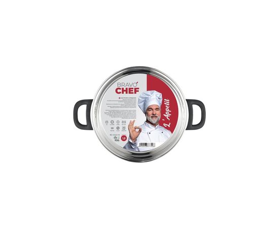 Кастрюля Bravo Chef L"Appetit 1.8 л Bakelite (BC-2003-18), изображение 7 Кастрюля Bravo Chef L"Appetit 1.8 л Bakelite (BC-2003-18), изображение 7