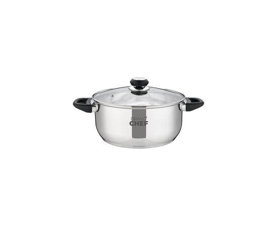 Кастрюля Bravo Chef L"Appetit 2.7 л Bakelite (BC-2003-20), изображение 2 Кастрюля Bravo Chef L"Appetit 2.7 л Bakelite (BC-2003-20), изображение 2