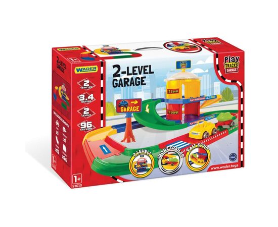 Игровой набор Wader Play Tracks Garage – гараж 2 этажа (53010)