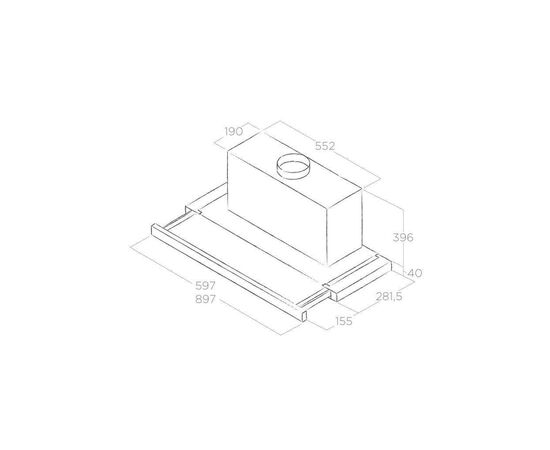 Витяжка кухонна Elica ELITE 35 GRIX/A/60, зображення 2 Витяжка кухонна Elica ELITE 35 GRIX/A/60, зображення 2