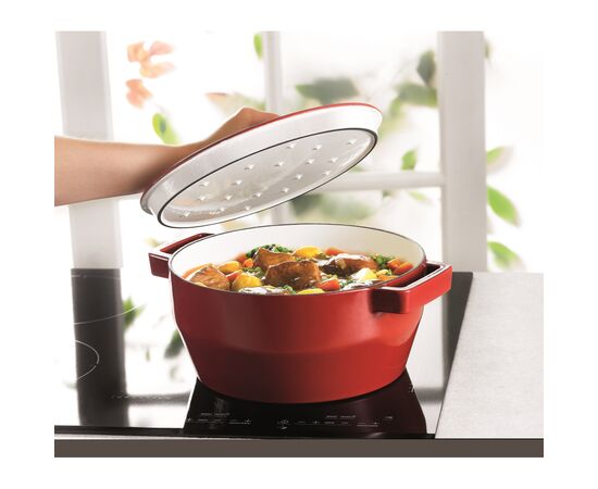 Кастрюля Pyrex Slow Cook Red 2.2л (SC5AC20/6241), изображение 3 Кастрюля Pyrex Slow Cook Red 2.2л (SC5AC20/6241), изображение 3