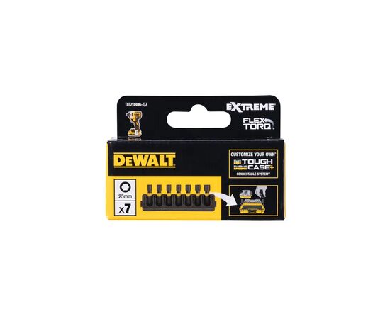 Набор бит DeWALT в касете для Tough Case, FlexTorq, L=25 мм, H3, H4-3 шт, H5-2 шт, H6 (DT70806), изображение 3 Набор бит DeWALT в касете для Tough Case, FlexTorq, L=25 мм, H3, H4-3 шт, H5-2 шт, H6 (DT70806), изображение 3