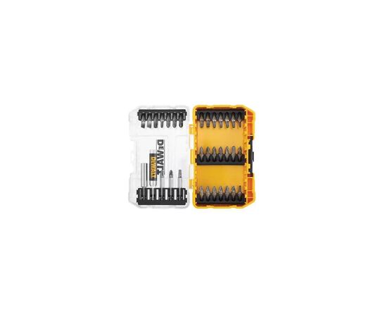 Набор бит DeWALT Phillips,Pozidriv, Torx, Slotted, L= 25, 50 мм, магнитные держатели, 25 шт, кейс (DT70709)
