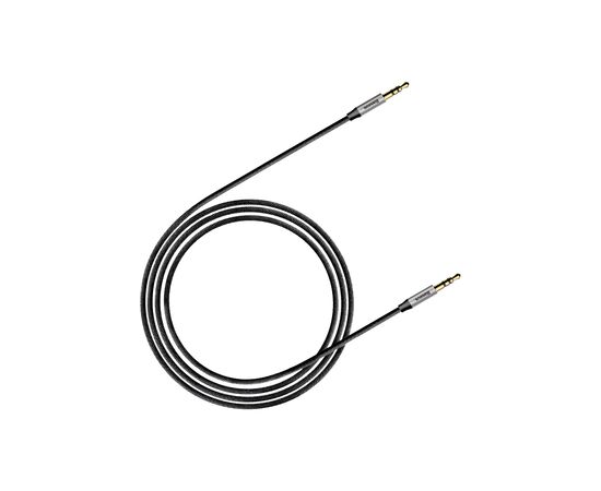 Кабель мультимедийный Jack 3.5mm Yiven M30 M/M 1.5m silver-black Baseus (CAM30-CS1), изображение 2 Кабель мультимедийный Jack 3.5mm Yiven M30 M/M 1.5m silver-black Baseus (CAM30-CS1), изображение 2