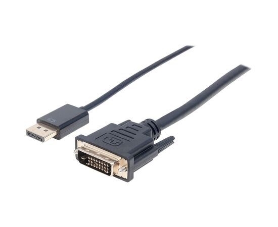 Кабель мультимедийный DisplayPort M to DVI-D 25 M 3.0m Manhattan Intracom (152136)