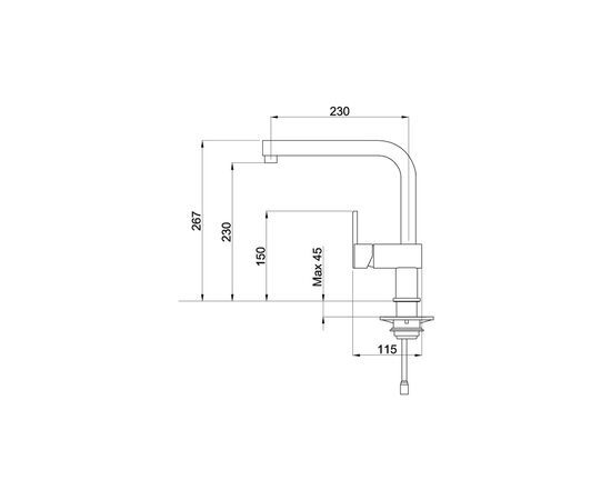 Смеситель Elleci Kube cromato, изображение 2 Смеситель Elleci Kube cromato, изображение 2